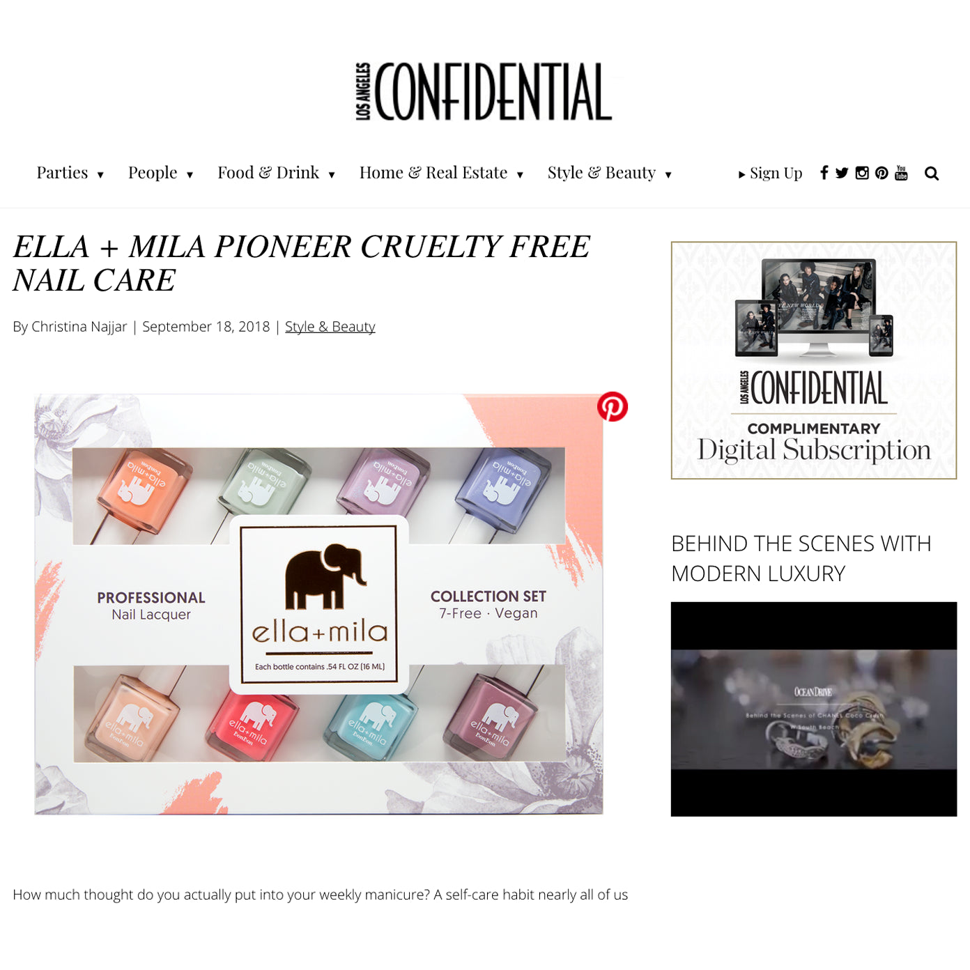ELLA+MILA PIONEER CRUELTY FREE NAIL CARE