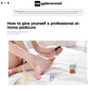 How to give yourself a professional at-home pedicure