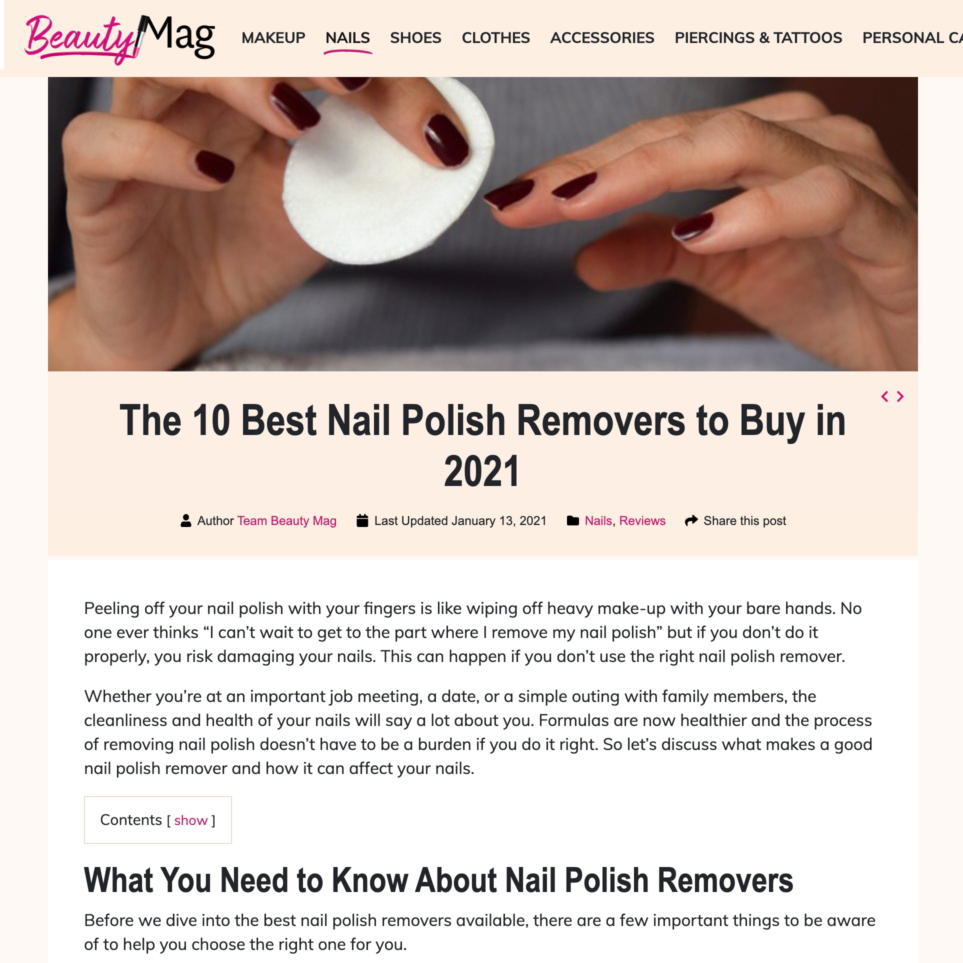 The 10 Best Nail Polish Removers to Buy in 2021