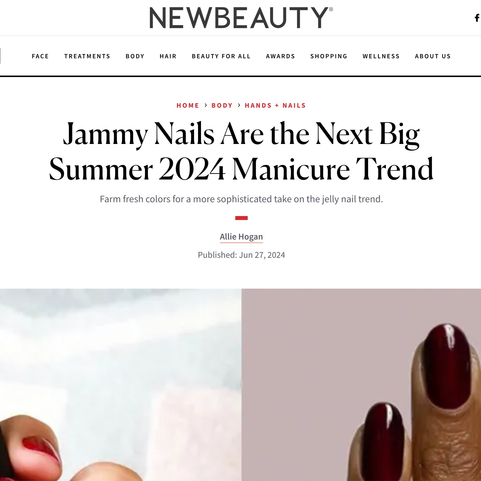 Jammy Nails Are the Next Big Summer 2024 Manicure Trend