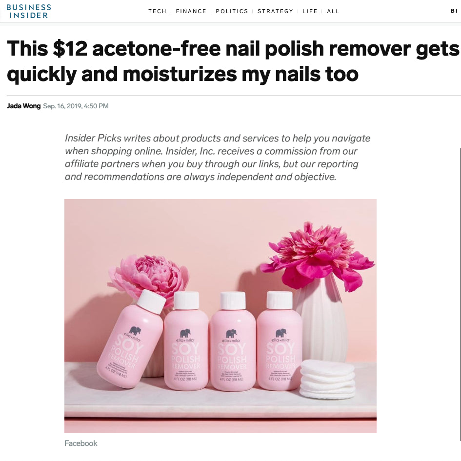 This $12 acetone-free nail polish remover gets rid of polish quickly and moisturizes my nails too