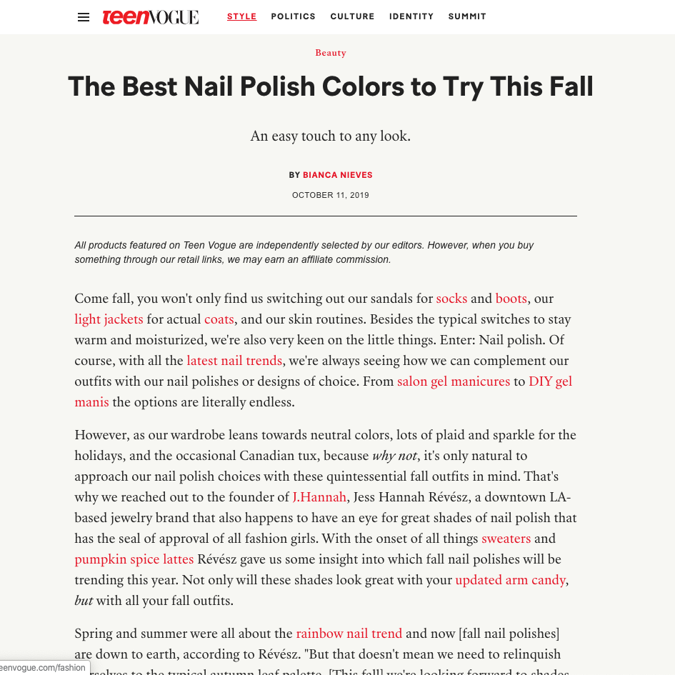 The Best Nail Polish Colors to Try This Fall