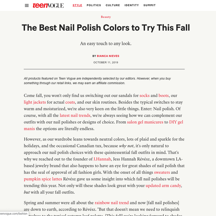 The Best Nail Polish Colors to Try This Fall