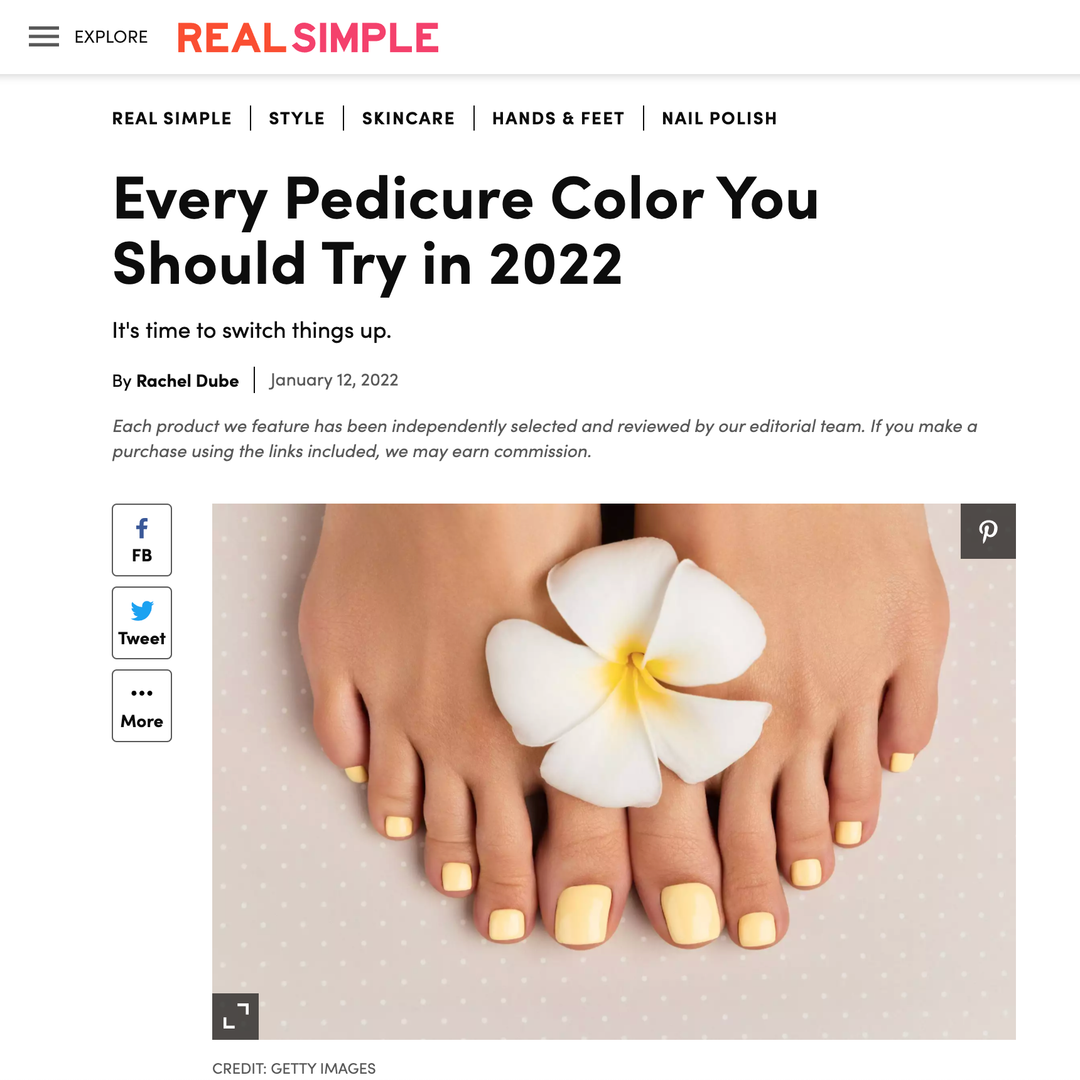 Every Pedicure Color You Should Try in 2022