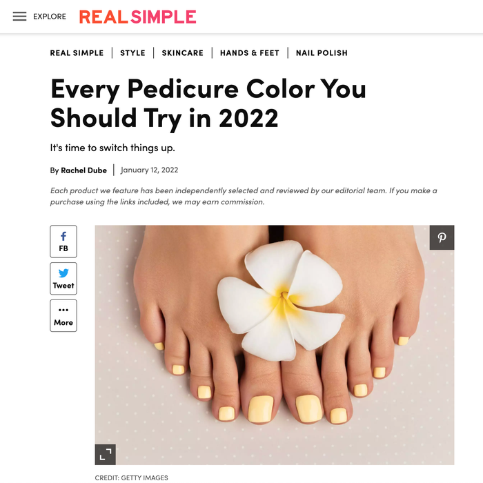 Every Pedicure Color You Should Try in 2022