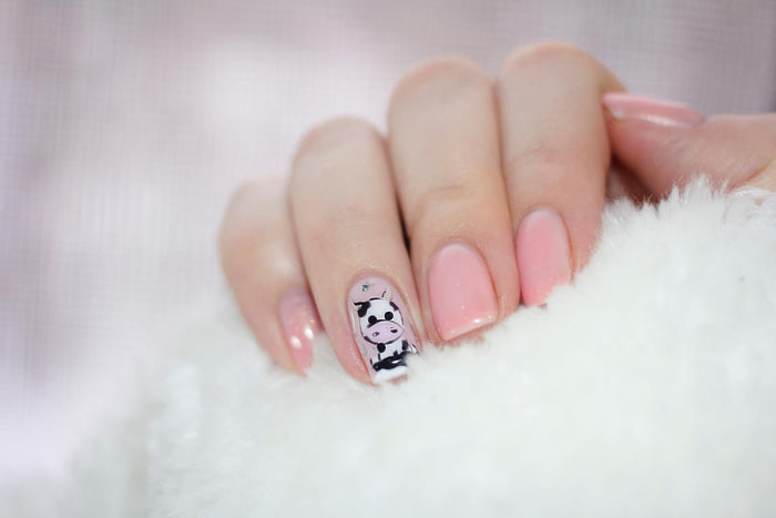 cow nail art