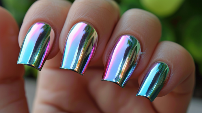 chrome nail designs