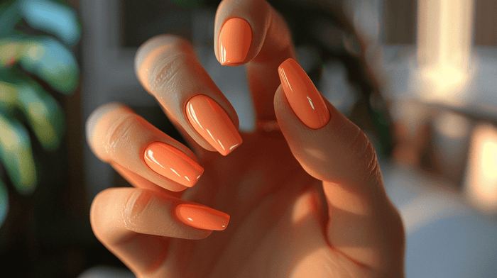 summer peach nail designs