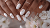 trendy summer white nail designs