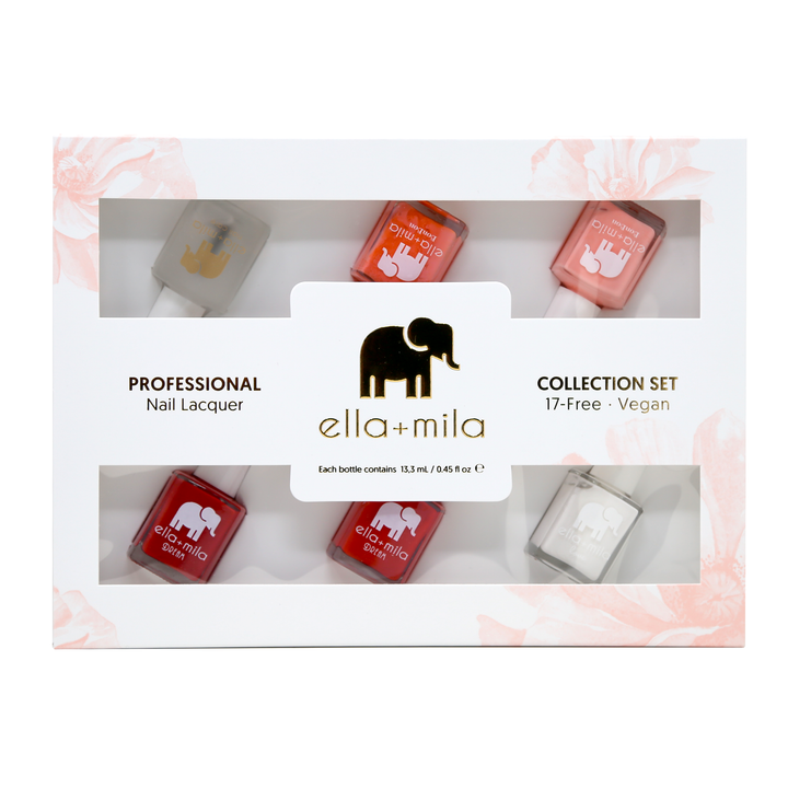 Candy Cane Dreams 6-pack nail polish gift box, front view