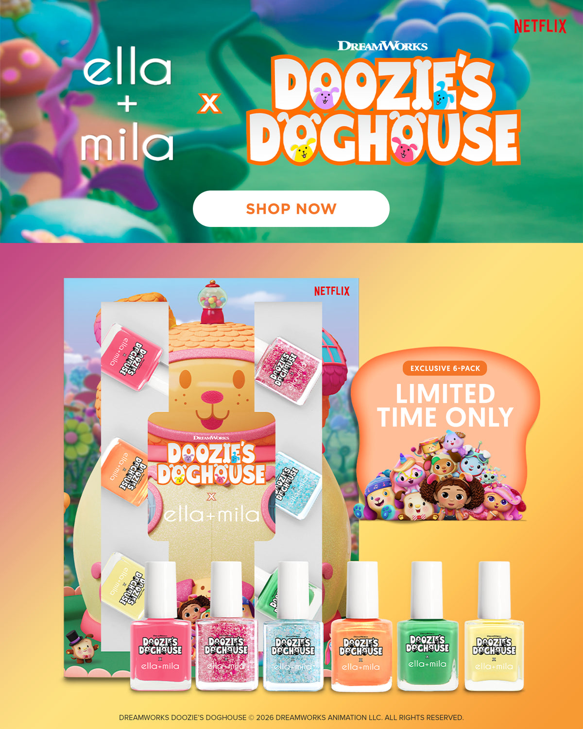 DreamWorks Doozie's Doghouse x ella+mila