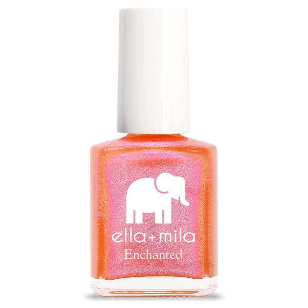Aurora Lights | Holographic Coral Shimmer Nail Polish | ella+mila
