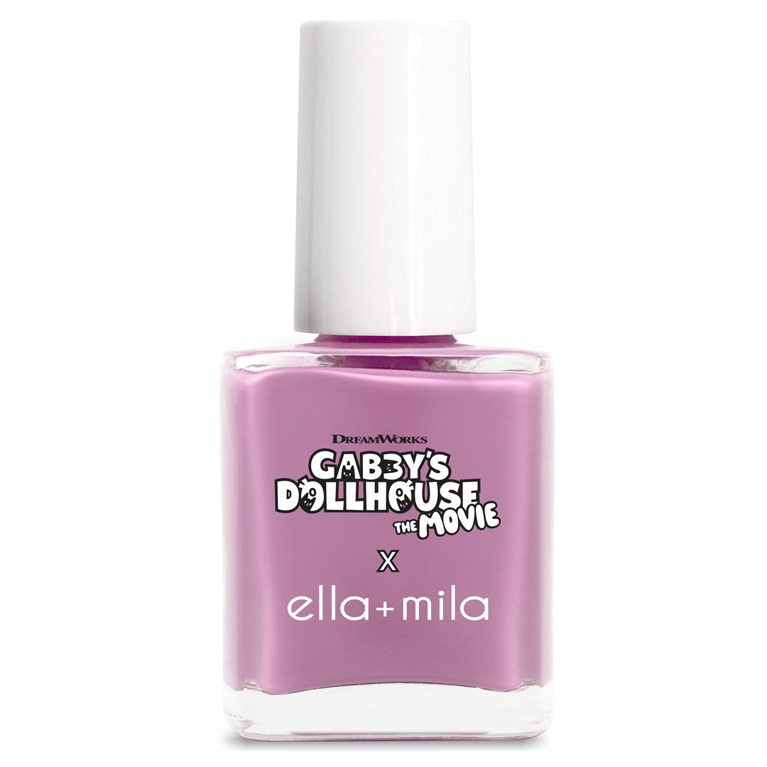 Gabby's Dollhouse DJ Catnip Party Time lilac nail polish bottle – ella+mila