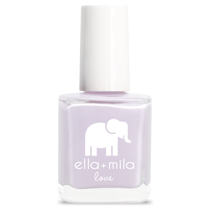 Lilac Luster light pastel purple nail polish bottle – ella+mila