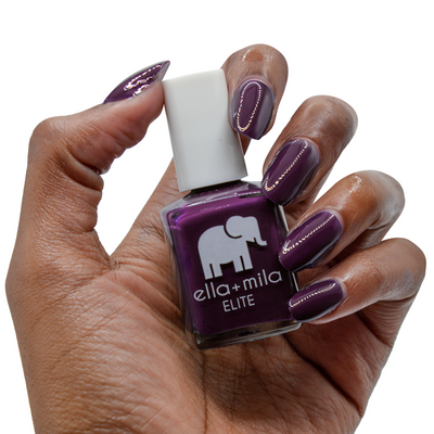 nail polish color for purple dress Purple Glitter Dress Gel Suhr Nails