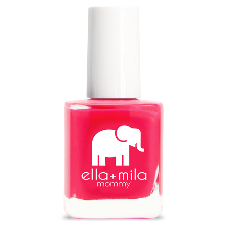 Bright red-ish pink nail polish - Melonade - ella+mila