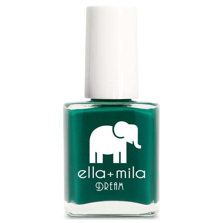 Mistletoe Magic dark holiday green nail polish bottle – ella+mila Dream