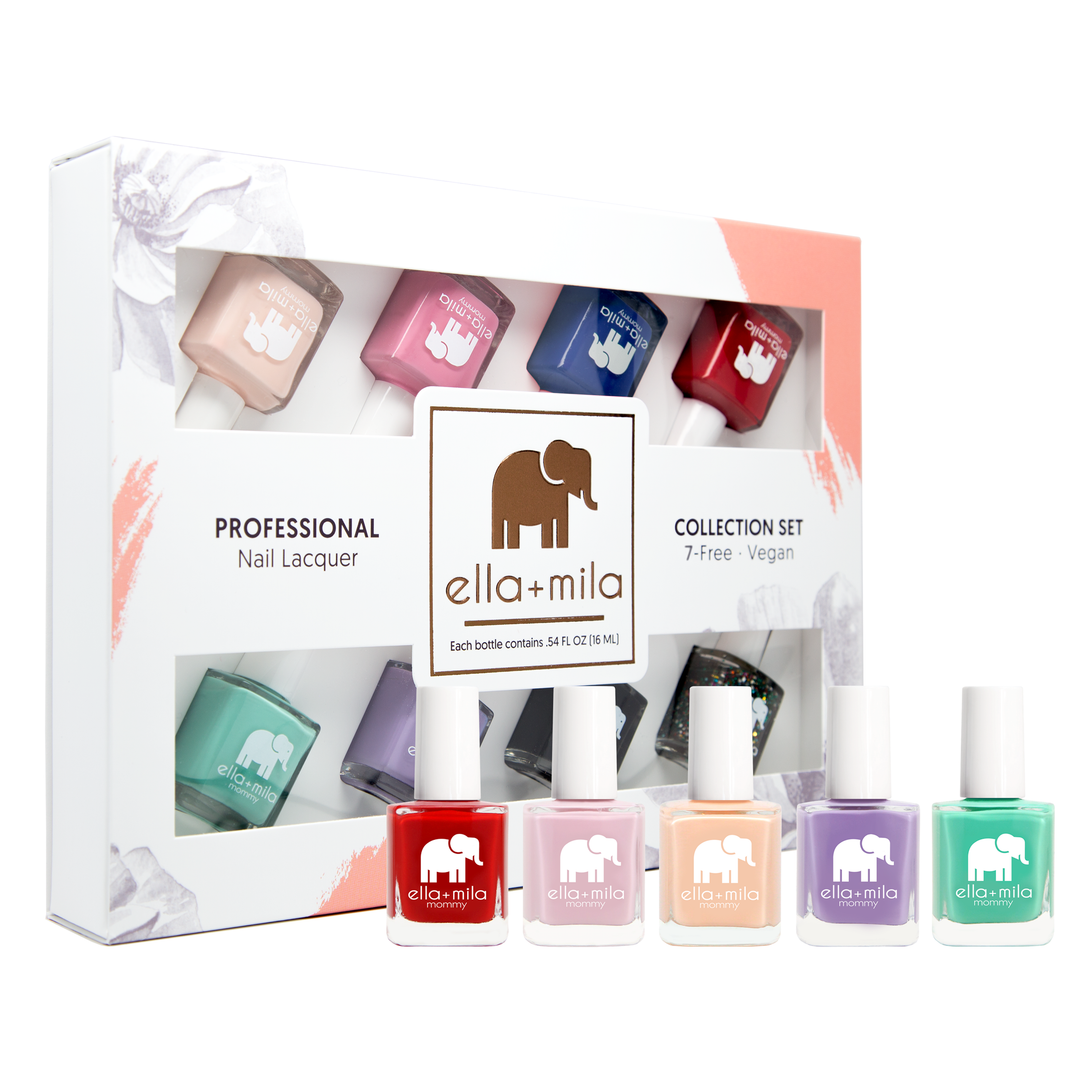 Mommy Collection Set A 8-pack nail polish set in its gift box – ella+mila