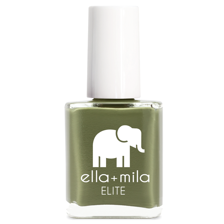 Paradise Isle army green nail polish bottle – ella+mila Elite
