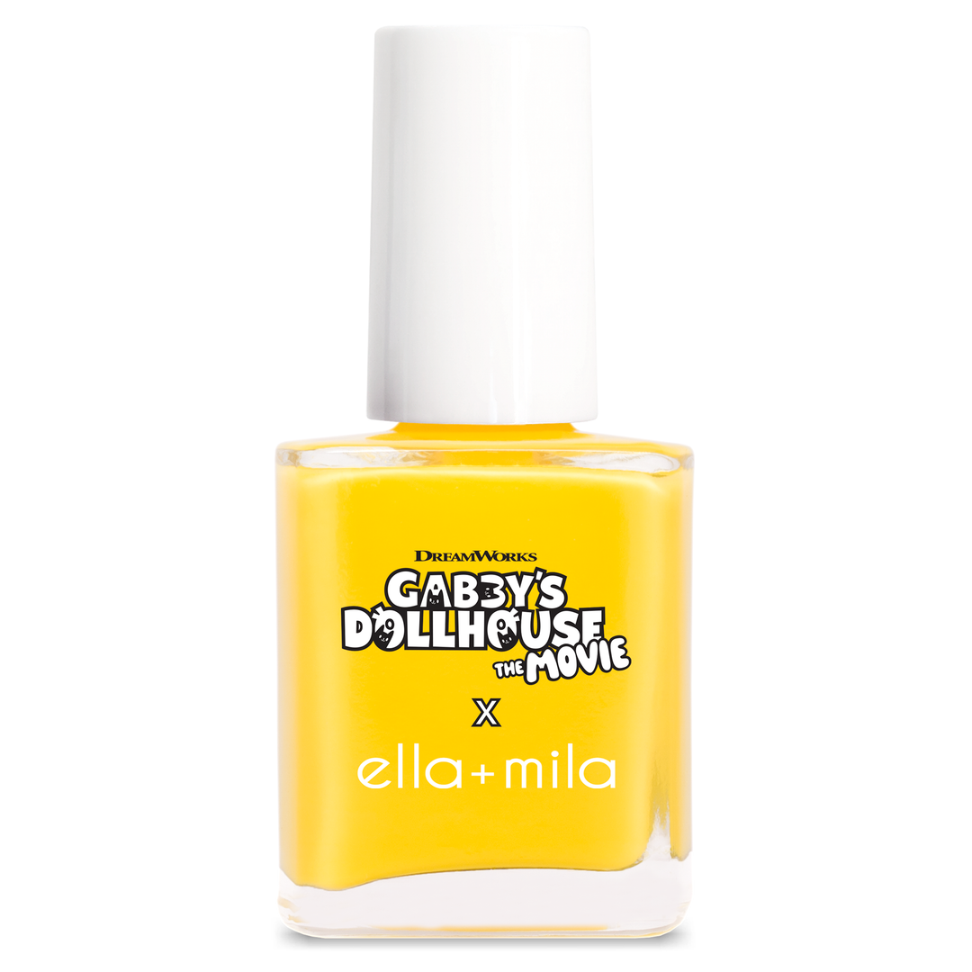 Gabby's Dollhouse Pillow Cat Sunshine yellow nail polish bottle – ella+mila