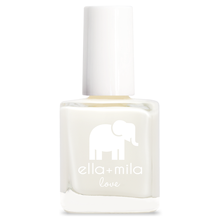Pure Love soft pure white nail polish bottle – ella+mila