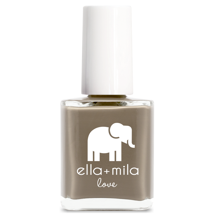 Sandstorm sandy grey brown nail polish bottle – ella+mila Love