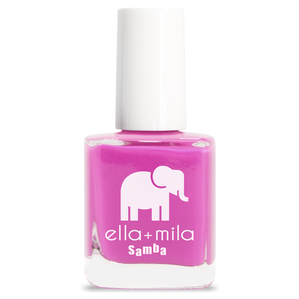 Hot purple-pink nail polish - Sun Has Set - ella+mila