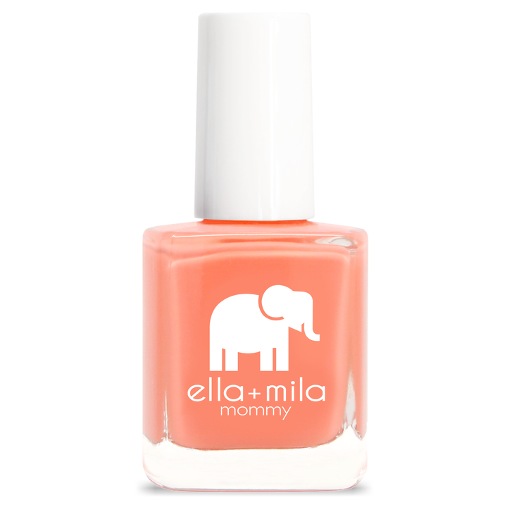 Sunkissed coral orangesicle nail polish bottle – ella+mila
