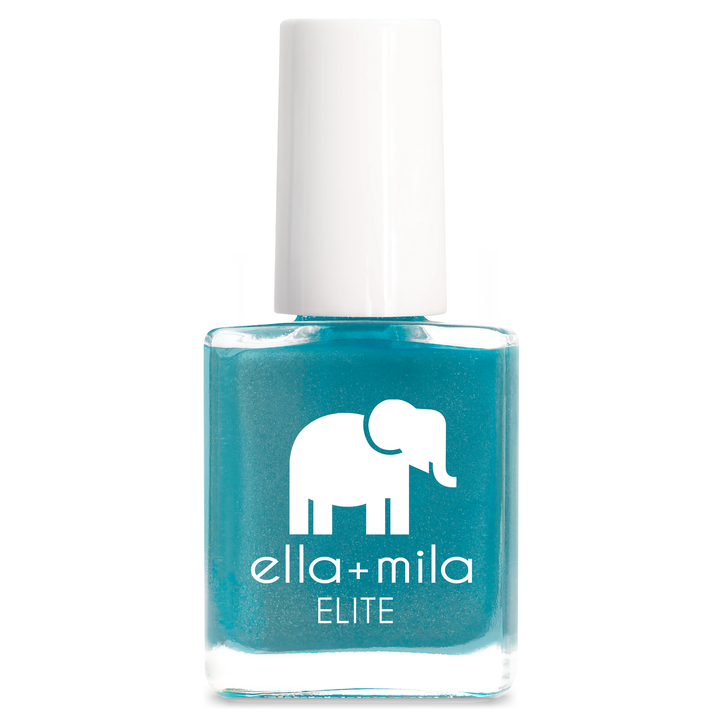 Under the Sea shimmery dark turquoise nail polish bottle – ella+mila