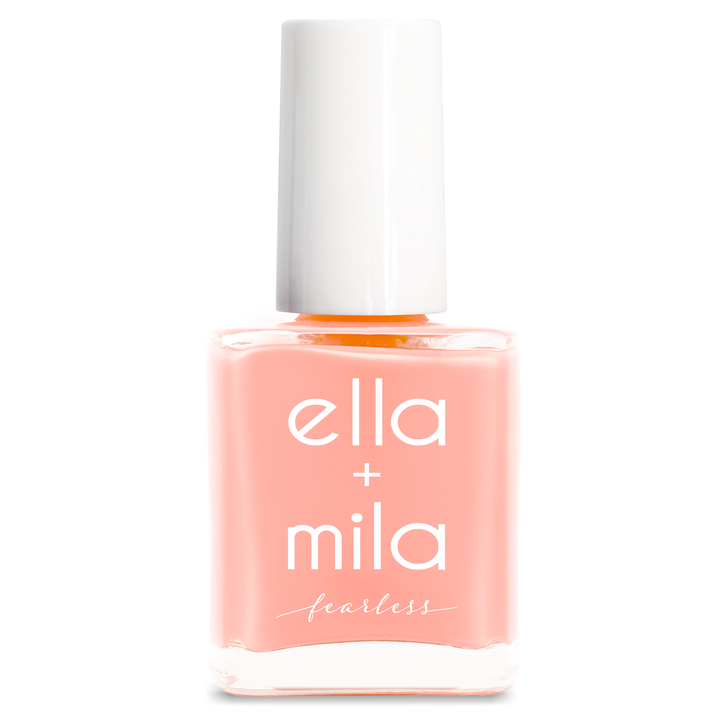 Unstoppable milky peach nail polish bottle – ella+mila Fearless