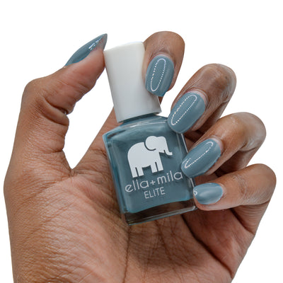 Bluish Grey Nail Polish Patel Blue Silver Creme Nail Polish Storm King -  Etsy | Gray nails, Nail polish, Blue gel nails