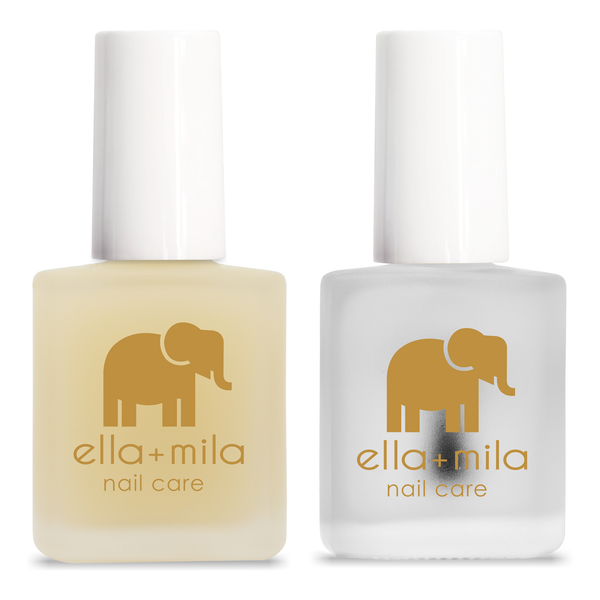 【Ella + Mila セブンフリー】 Top & Base Coat Set 2-Pack | Top & Base Duo (Base & Top Coat) - ella+mila