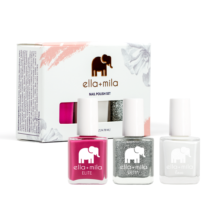 Summer, Pure and Ice 3-pack nail polish set with its gift box