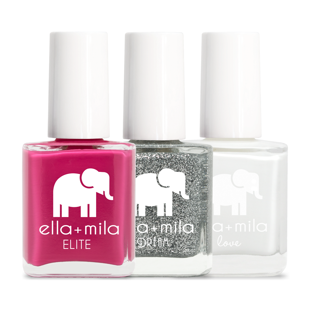 3-pack: Summer, Pure and Ice nail polish bottles – ella+mila