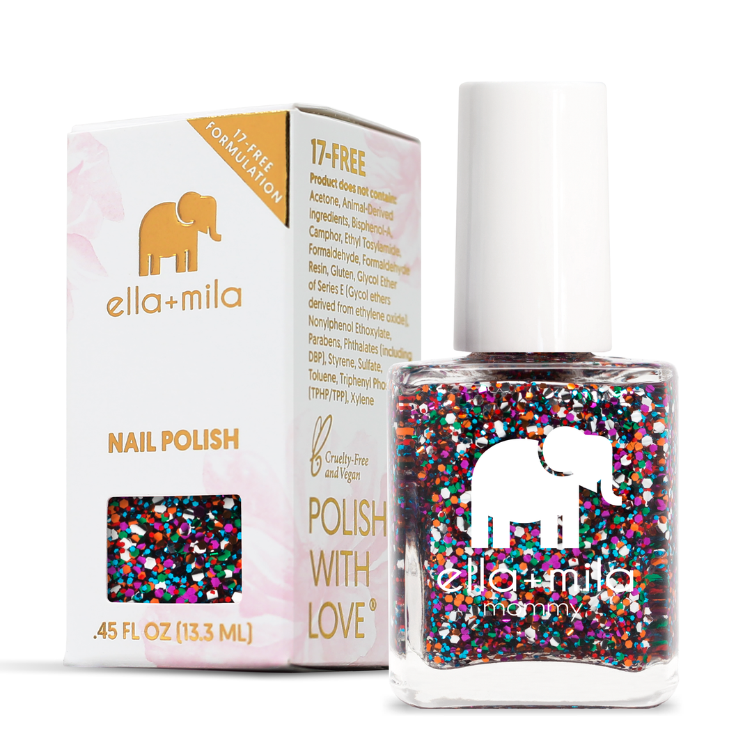 Party in a Bottle nail polish with its retail box, 0.45 fl oz