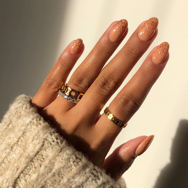 Full Finger Gold Metal & Rhinestone Ring – alwaystyle4you