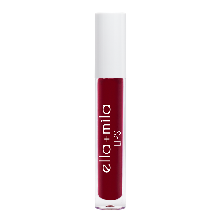 After 5 deep cherry red liquid lipstick tube – ella+mila Lips