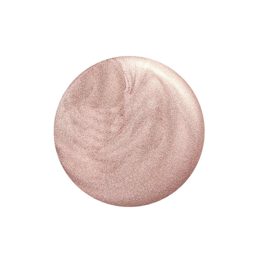 Champagne Pop metallic rose gold nail polish color swatch