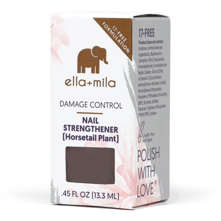 Damage Control horsetail plant nail strengthener with its retail box, 0.45 fl oz
