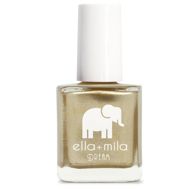 Gilded metallic gold nail polish bottle – ella+mila