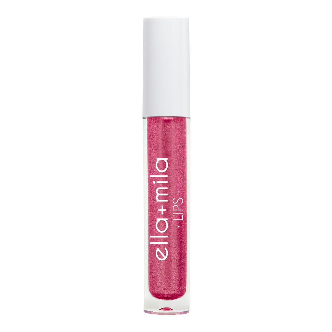 Just Cheeky berry pink lip gloss tube – ella+mila Lips
